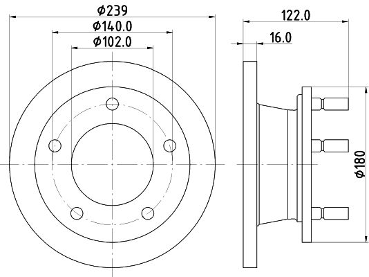 HELLA PAGID stabdžių diskas 8DD 355 101-471